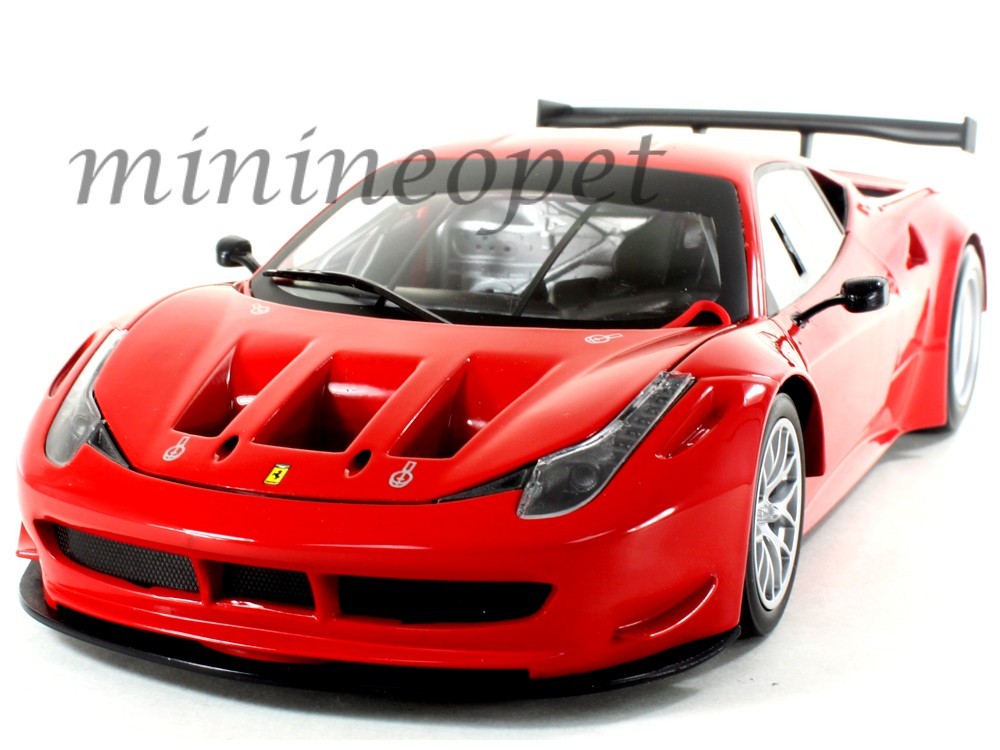 HOT WHEELS BCJ77 FERRARI 458 ITALIA GT2 LAUNCH VERSION 1/18 ROSSO CORSA RED