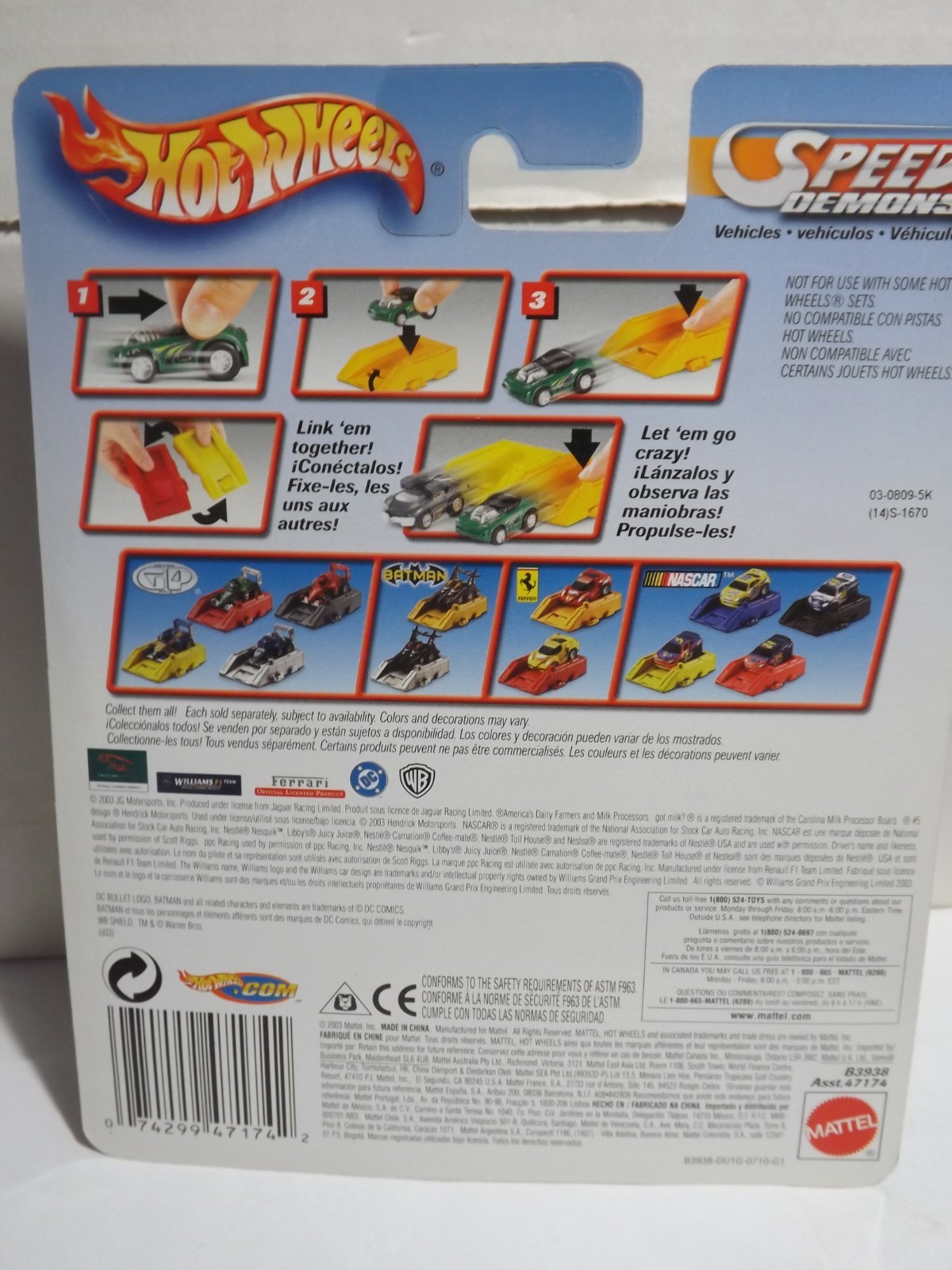 2004 Hotwheels Speed Demons Green Jaguar Racing 3/4 Jaguar R4