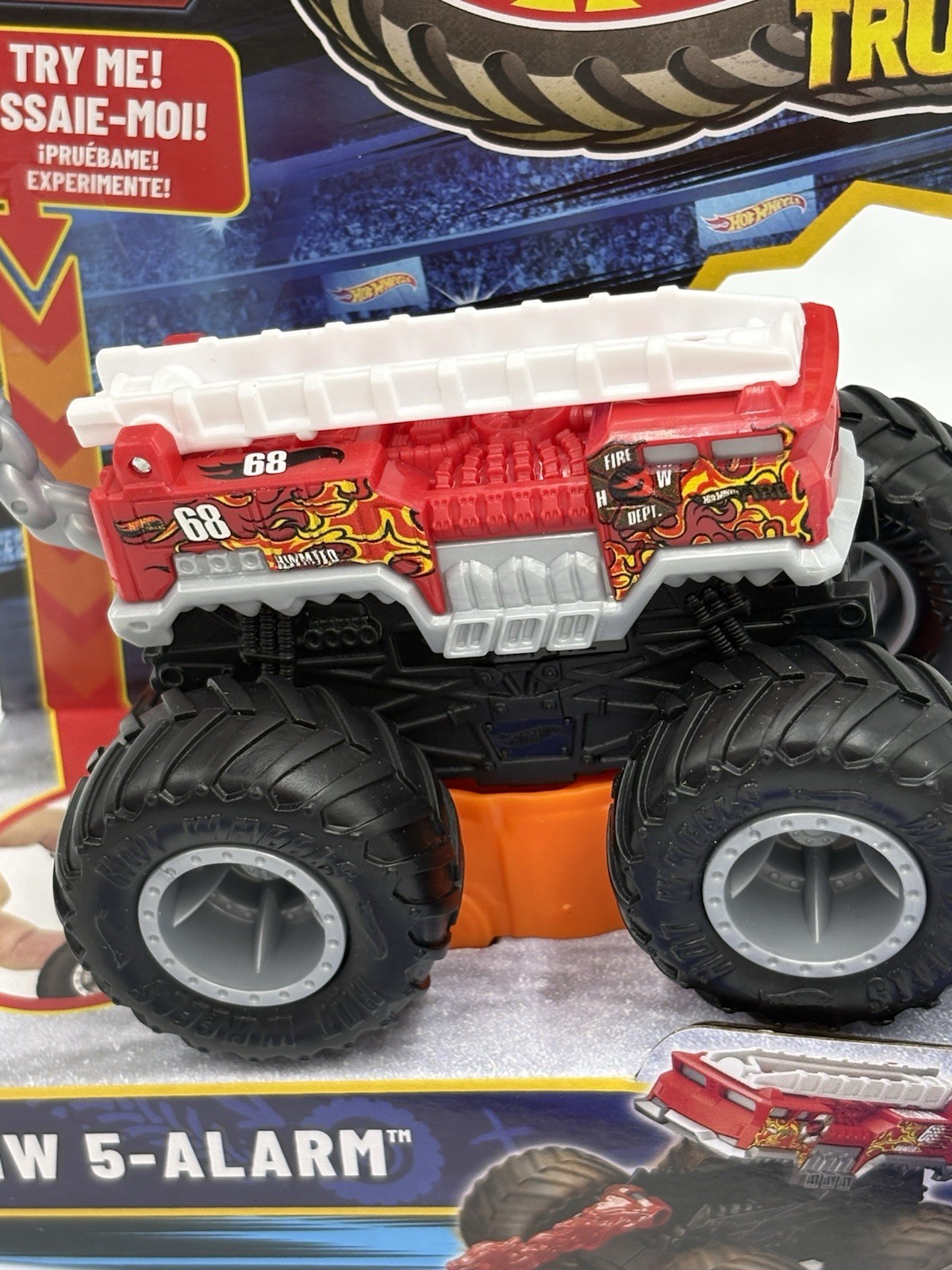 2026 Hot Wheels Monster Trucks Attack Pack HW 5-Alarm Red Fire Truck