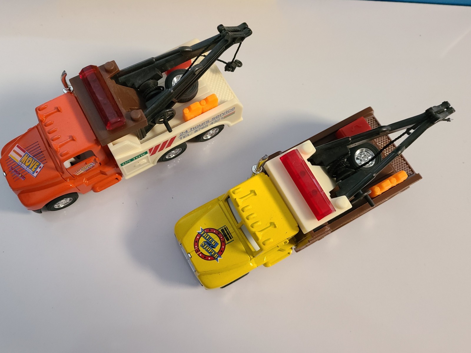 Kintoy Kenworth King Engine Tow Truck Diecast Scale Model Lot 2 Pull Back Action