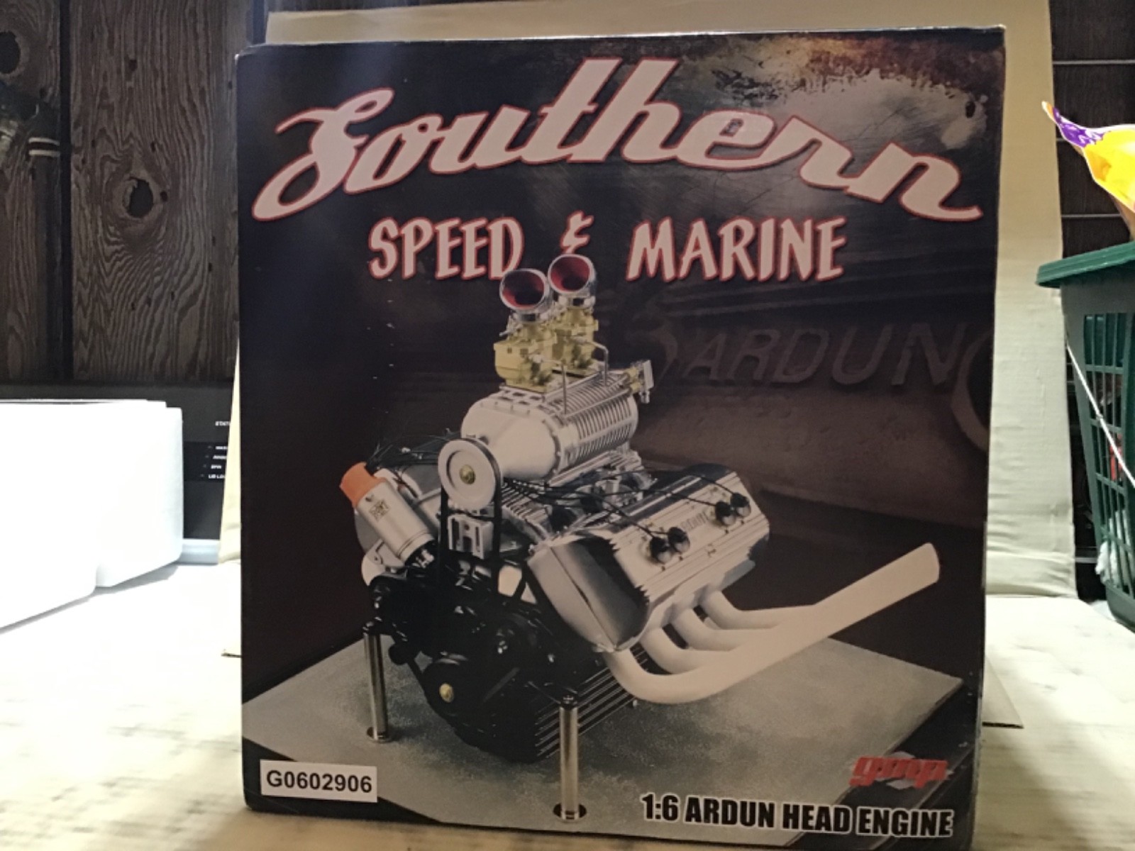 SOUTHERN SPEED MARINE FORD ARDUN HEAD LEGENDARY V-8 BLOWN METAL ENGINE GMP 1/6