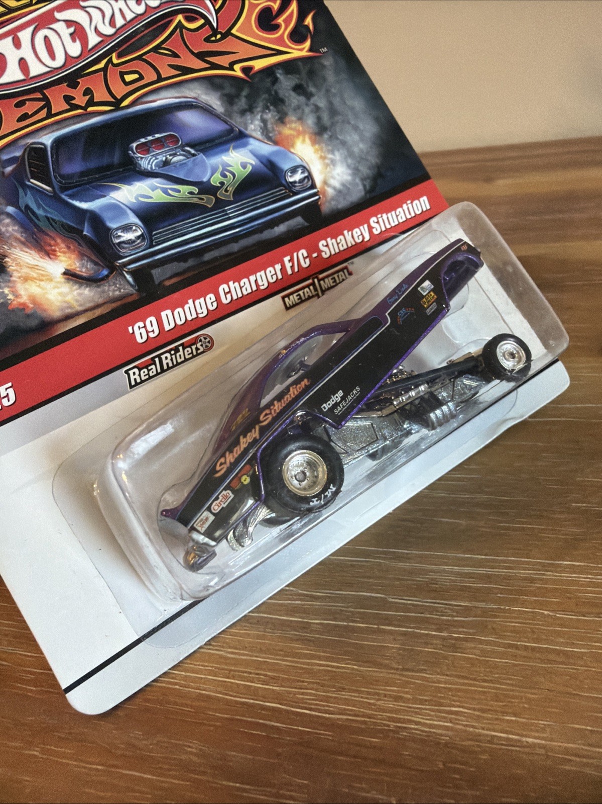 Hot Wheels Drag Strip Demons #5/25 ’69 Dodge Charger F/C Shakey Situation w RRs