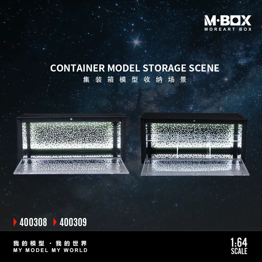 Diorama 1/64 Car Garage Model LED Lighting City Parking Lot Scene Display Model