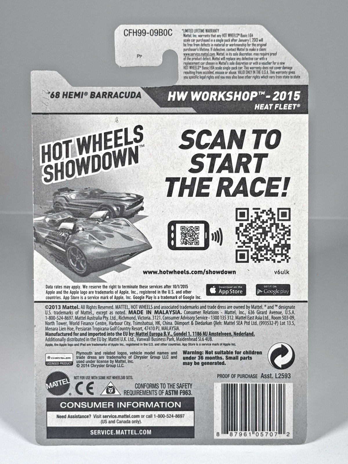 Hot Wheels ’68 Hemi Barracuda Green HW Workshop 213/250