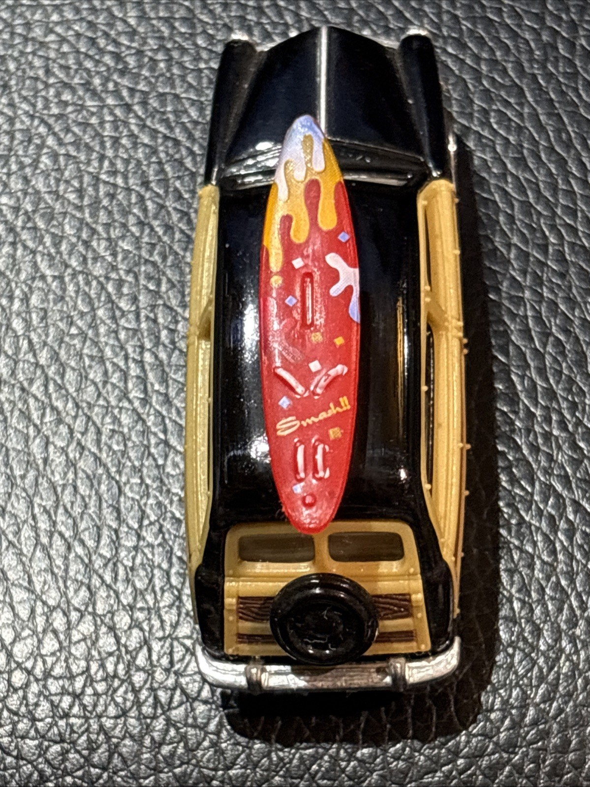 2x Kinsmart 1949 Ford Woody Wagon Black And Tan Pull Back 1:82 Scale