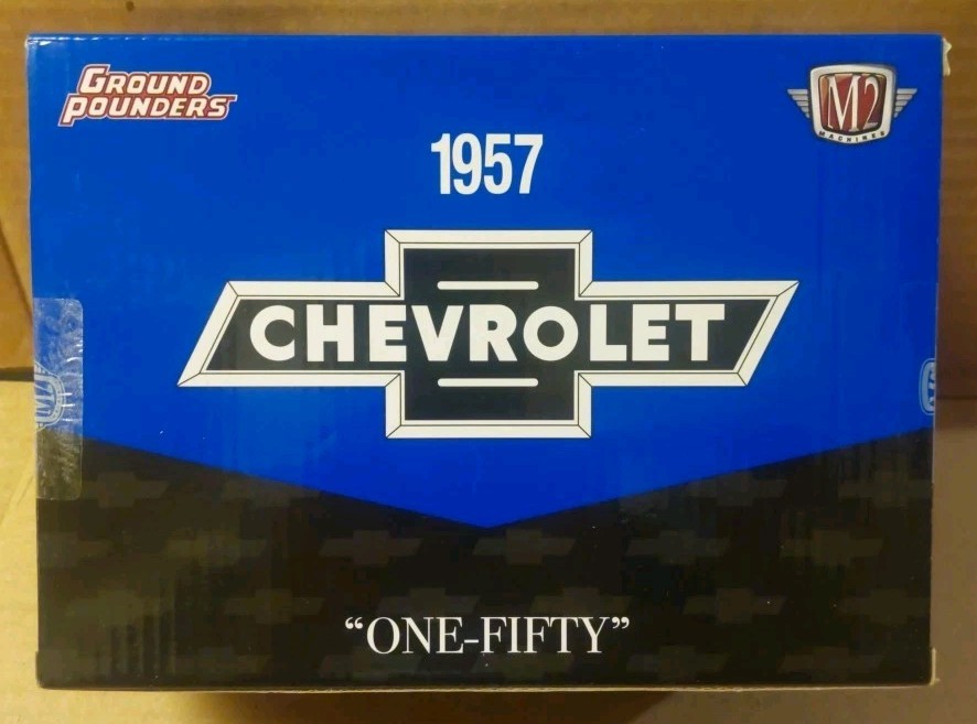 M2 Machines Castline Model Kit 1957 Chevrolet 150 Blue And Black