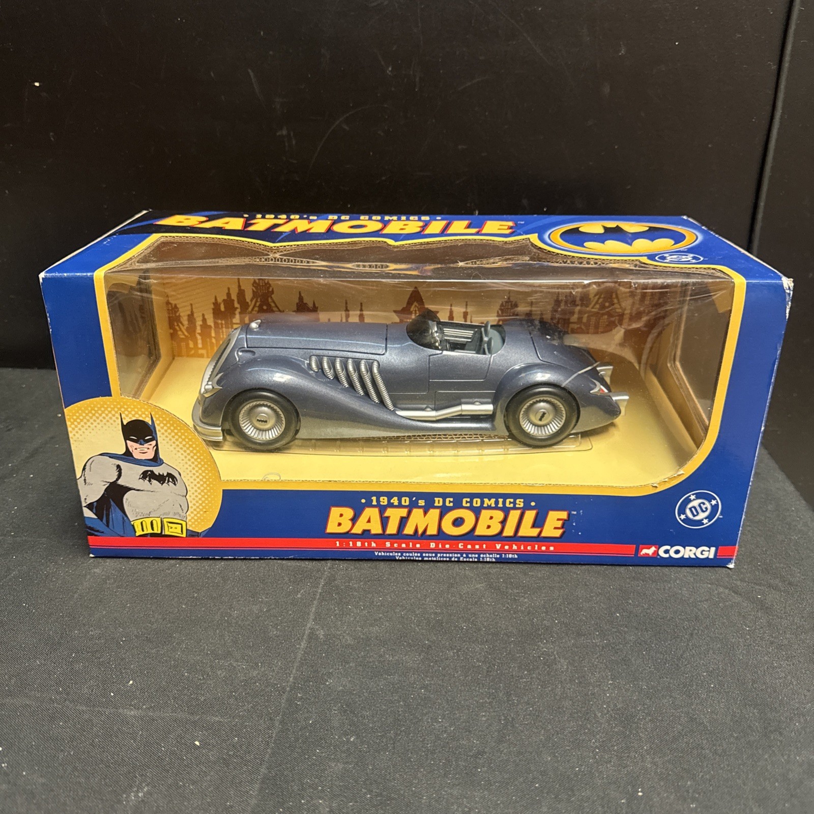 Corgi 1940s Batmobile 1:18 Diecast DC Comics Model 77606 NIB