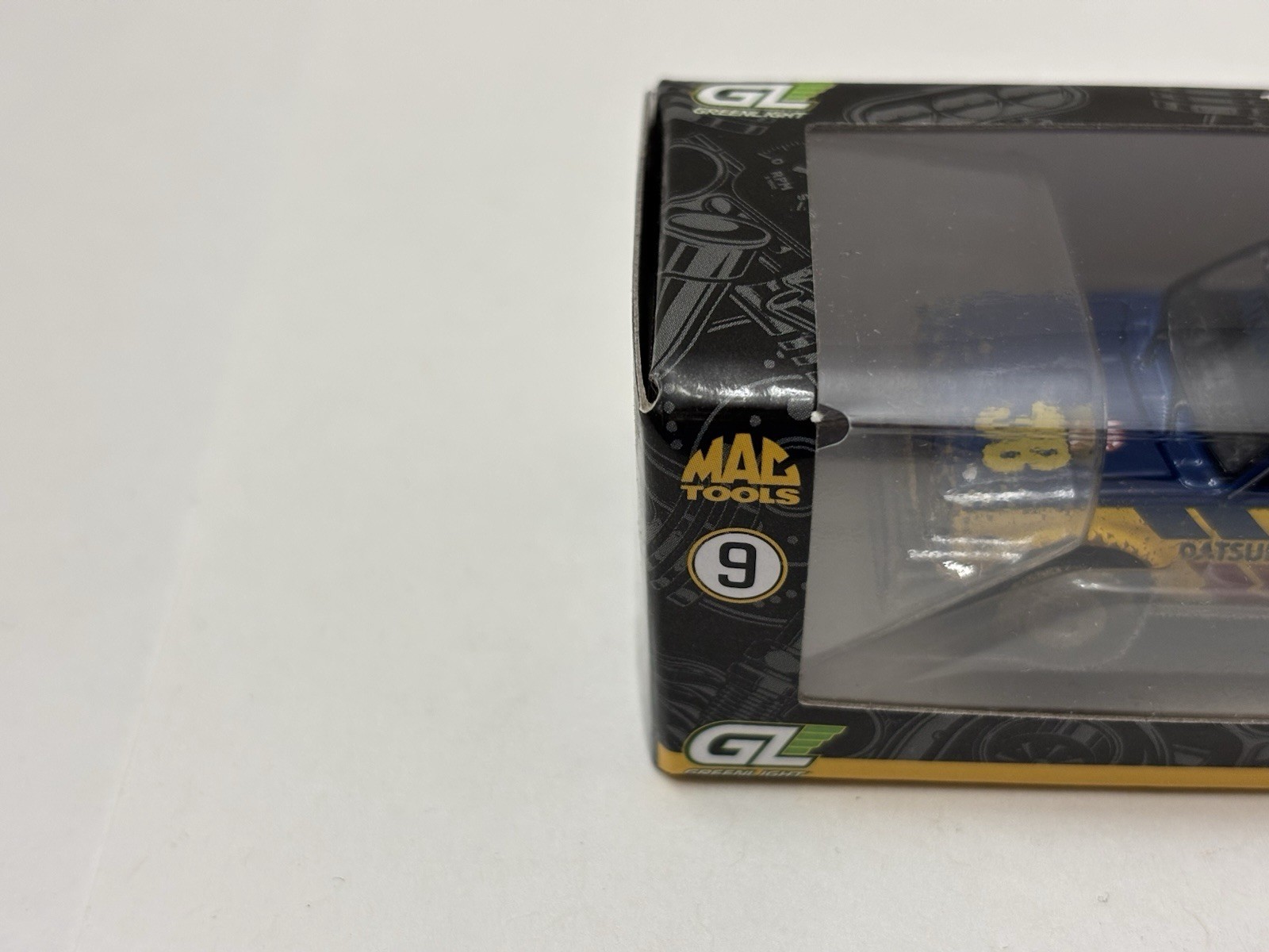 Greenlight 1971 Datsun 510 Racer MAC TOOLS EXCLUSIVE Collector’s Series Yellow