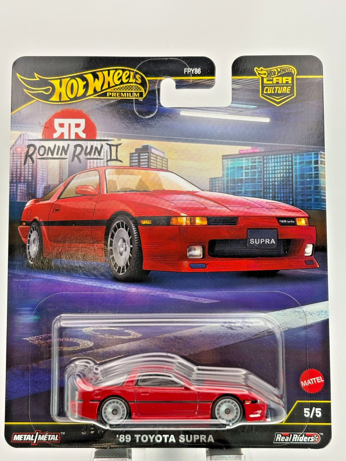 Hot Wheels Premium Car Culture Ronin Run II ’89 Toyota Supra # 5/5