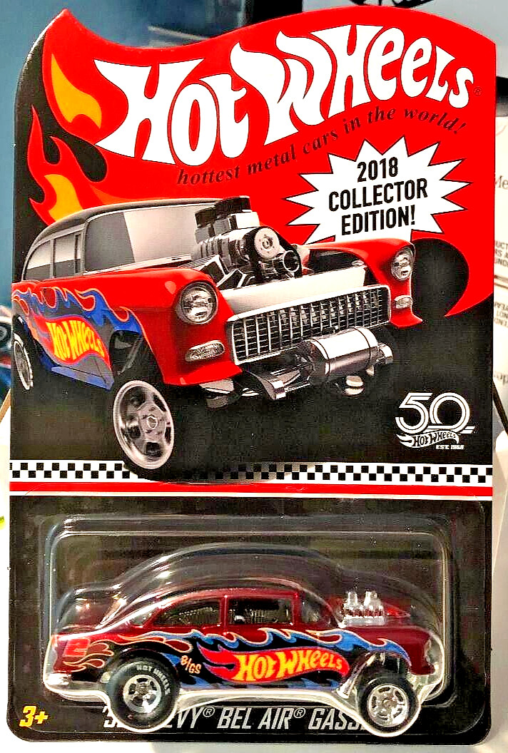 Hot Wheels 50th Anniversary 55 Chevy Bel Air GASSER 1955 NHRA Blown Chevy