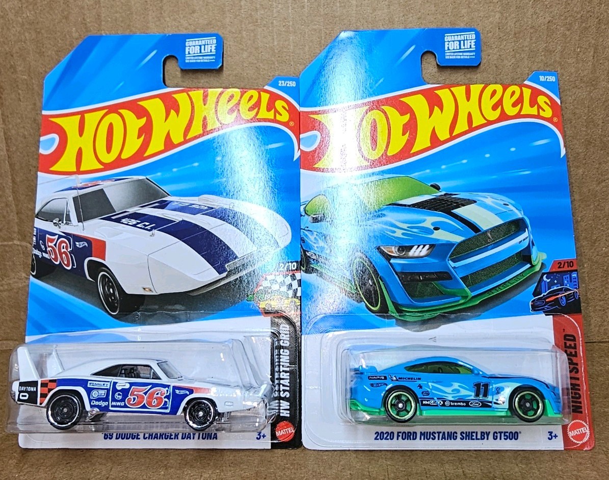 Hot Wheels 2026 Kroger Exclusive ’69 Dodge Charger ’20 Ford Mustang Shelby GT500