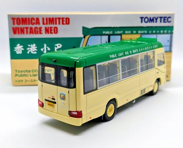 Tomica Toyota Coaster Hong kong Causeway Bay Green Public Bus Diecast Car Model