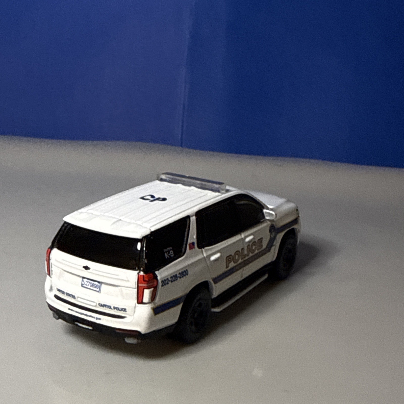 Greenlight 1:64 Chevrolet Tahoe Custom United States Capitol Police K-9 Unit