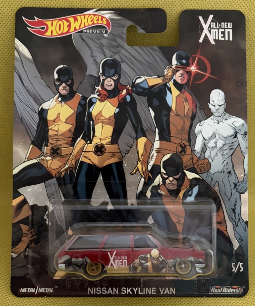 Hot Wheels Marvel X-Men Premium Pop Culture Character Cars Complete Set of 5