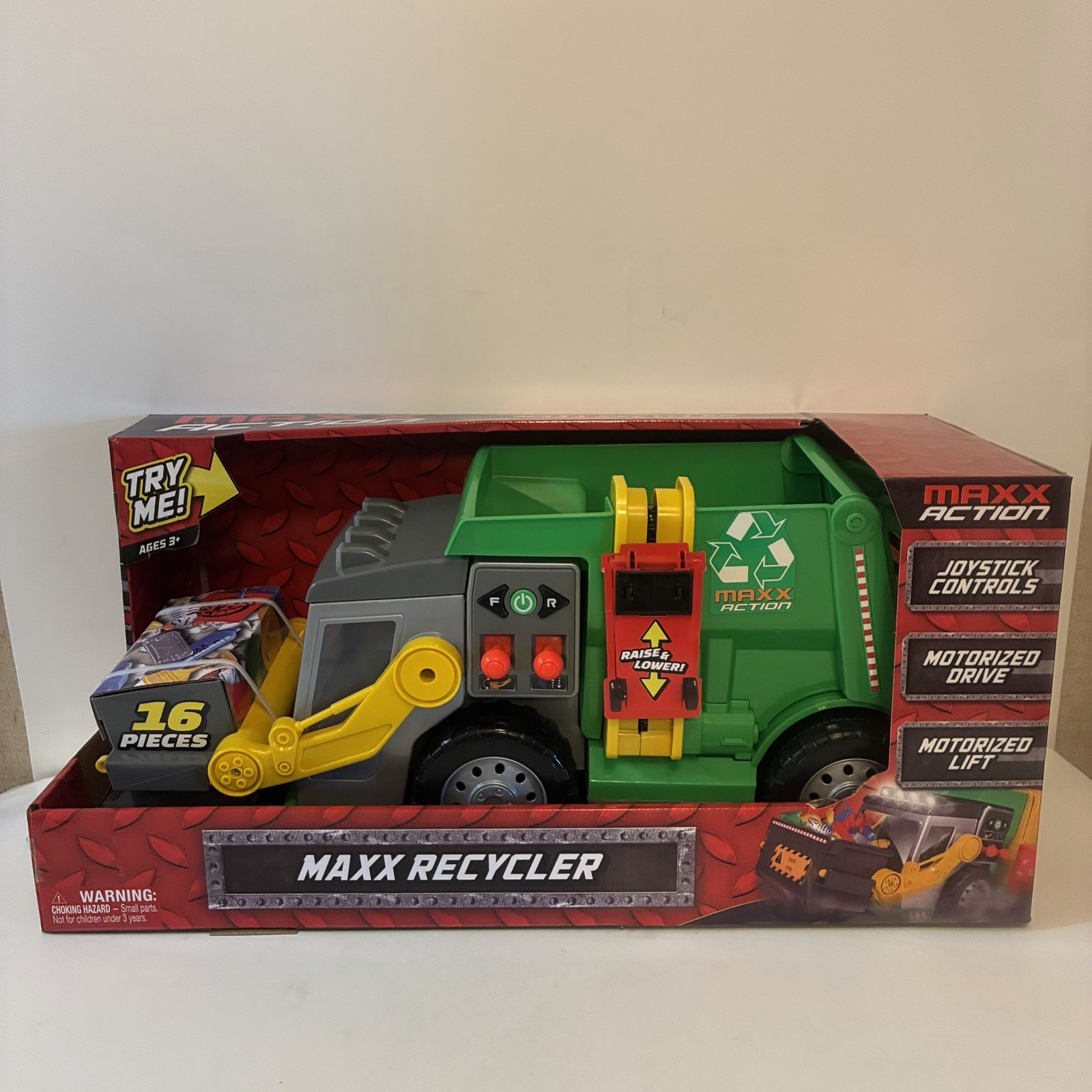 Maxx Action Maxx Recycler Toy Vehicle 16 Pieces Dual Joystick Motorized