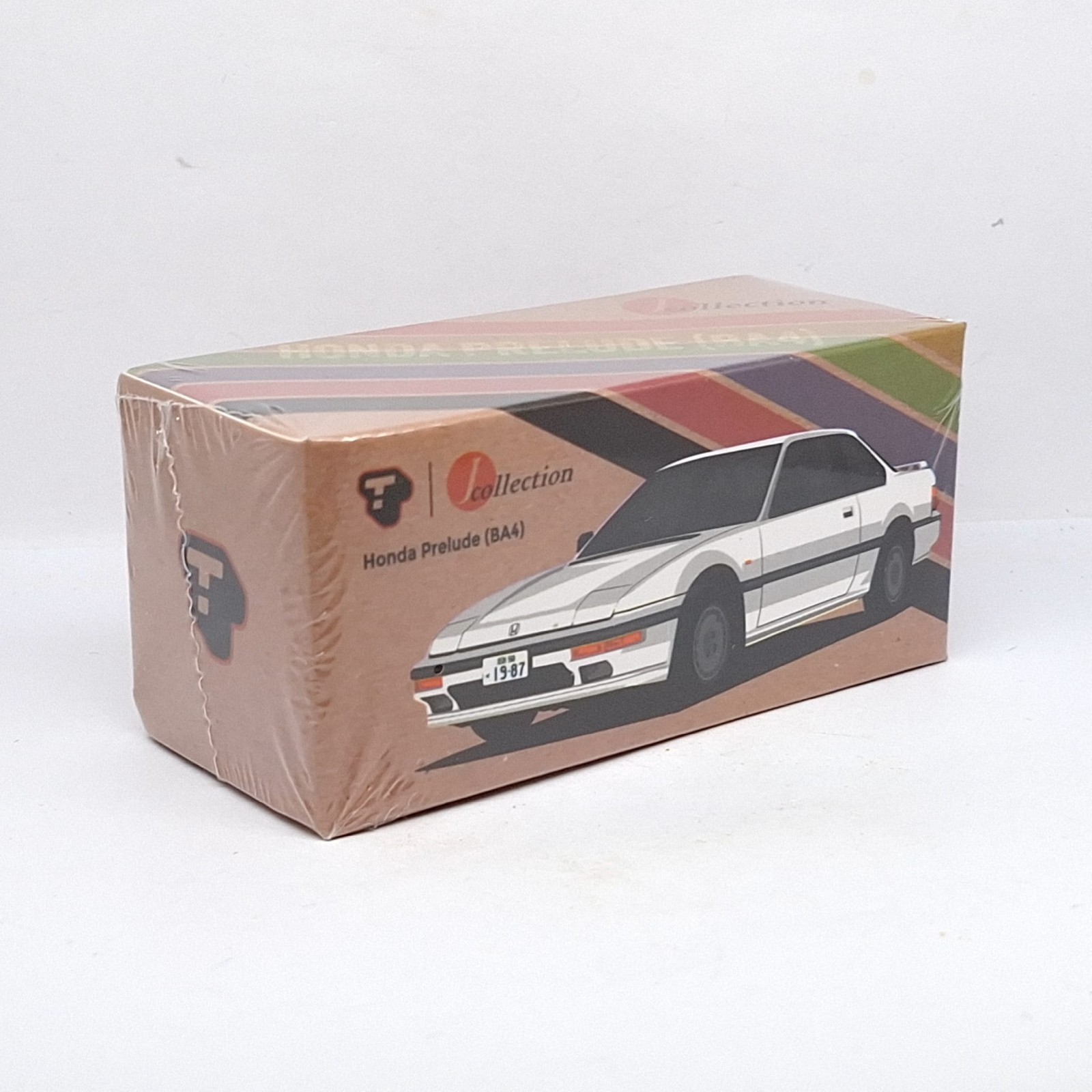 Tarmac Works J Collection 1/64 Honda Prelude BA4 White Diecast Car New