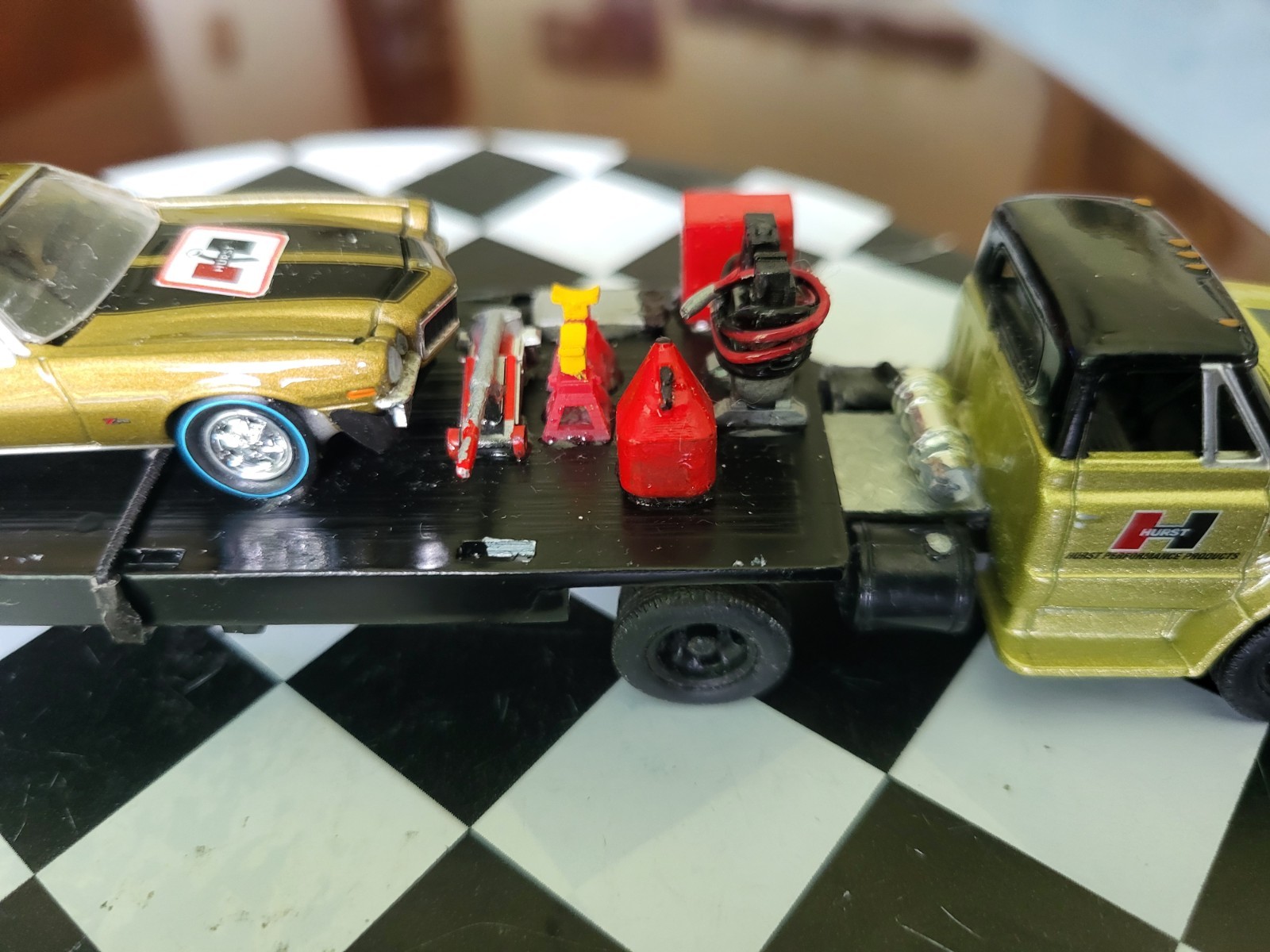 M2 Gold Hurst Series Customized ,70 GMC 5500 Truck, 69 Olds,70 Chevy Comaro 1/64