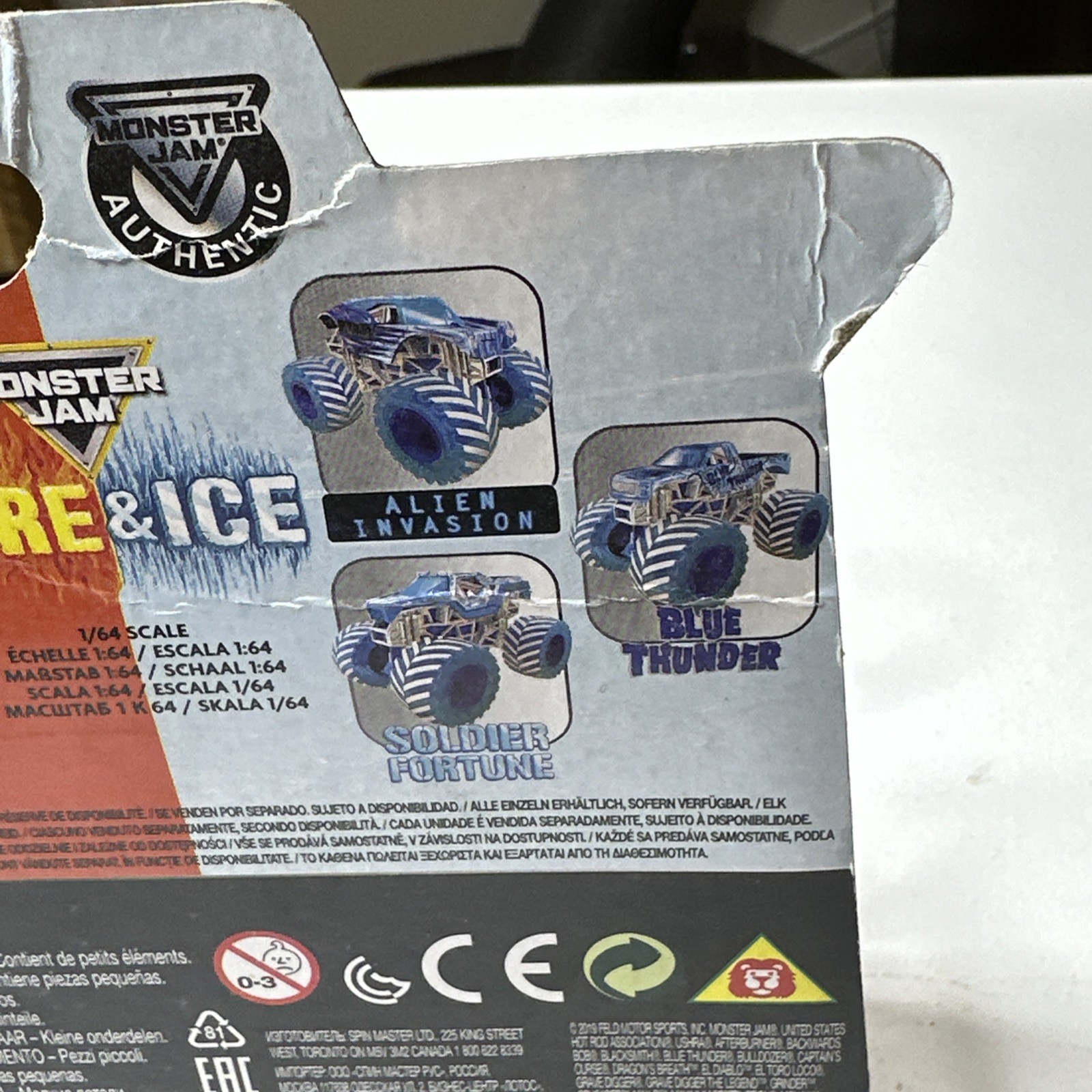 Spin Master Monster Jam Fire & Ice Grave Digger Special Edition 1:64 Diecast