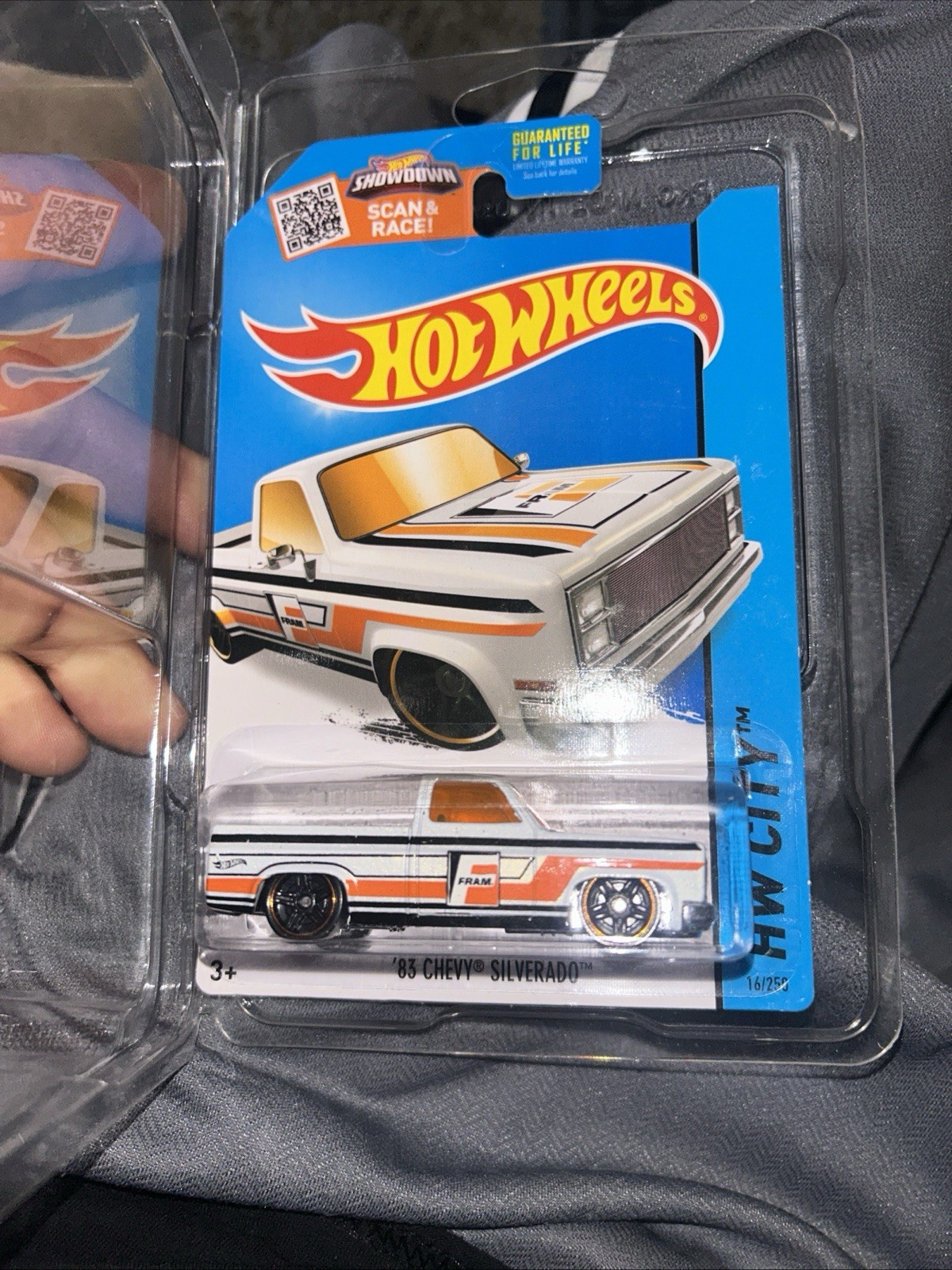 Hot Wheels 83 Chevy Silverado White FRAM Toys R Us Exclusive