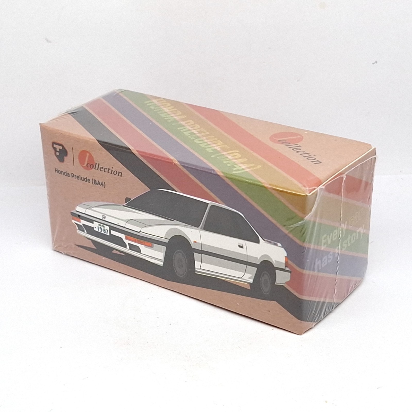 Tarmac Works J Collection 1/64 Honda Prelude BA4 White Diecast Car New