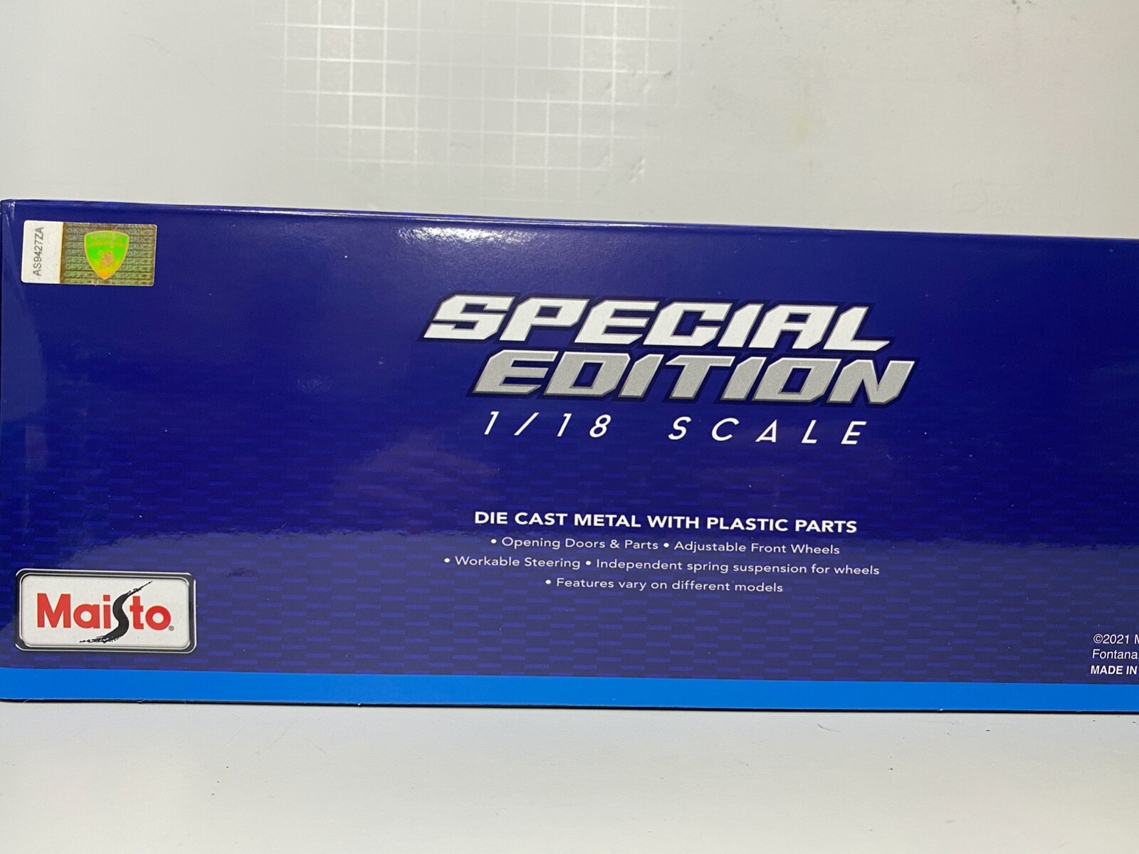 LAMBORGHINI CENTENARIO 1/18 MAISTO SPECIAL EDITION (EXCLUSIVE STYLE) WHITE