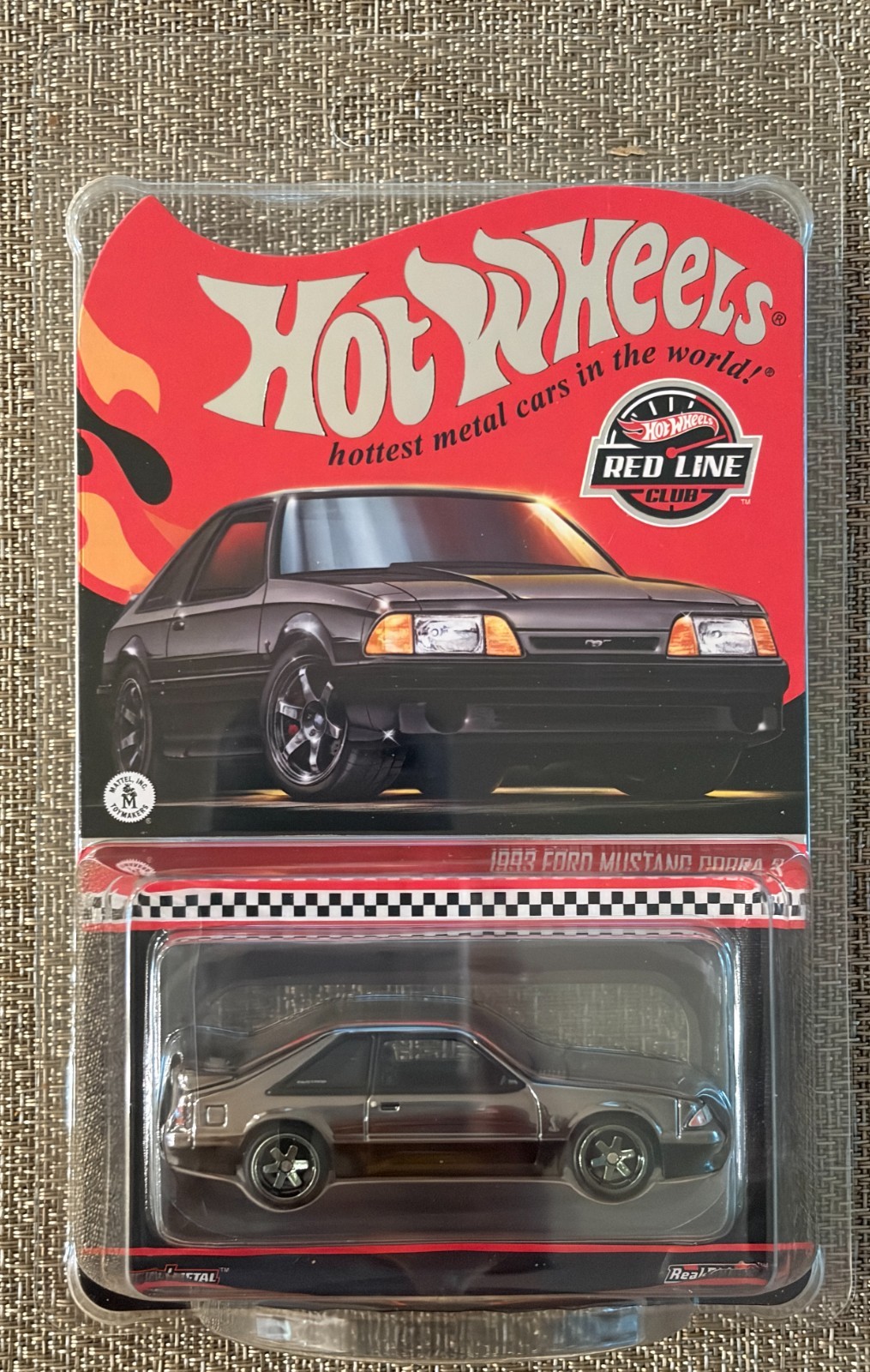 2025 Hot Wheels RLC, 1993 Ford Mustang Cobra R , Shadow Chrome , Free Shipping !