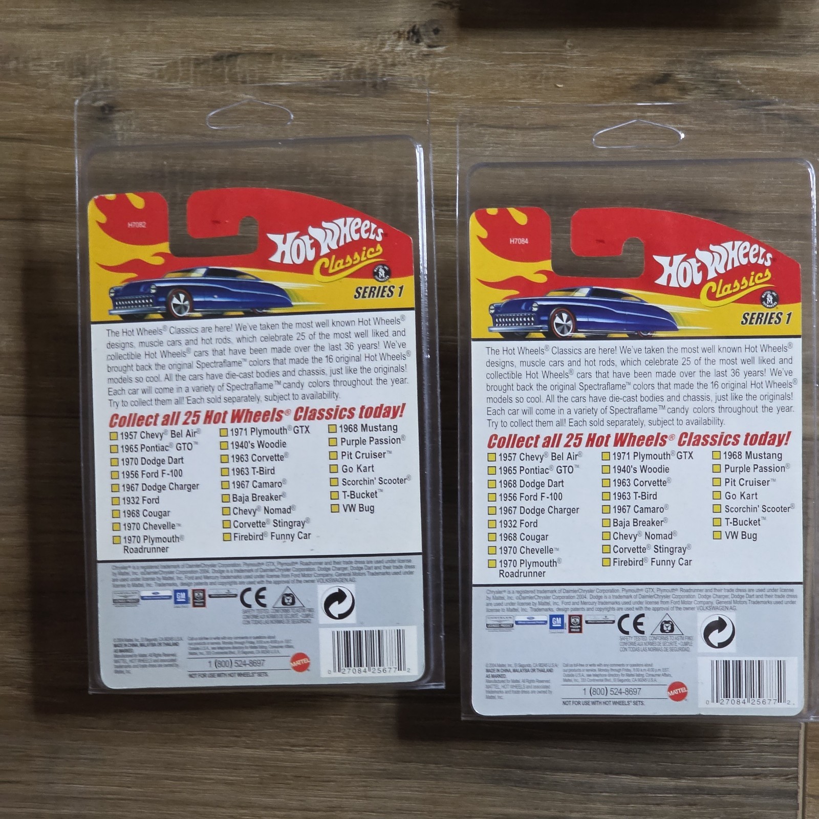 Hot Wheels Classics Series 1 Set of 22 Spectraflame Paint Redlines 1/64 Diecast