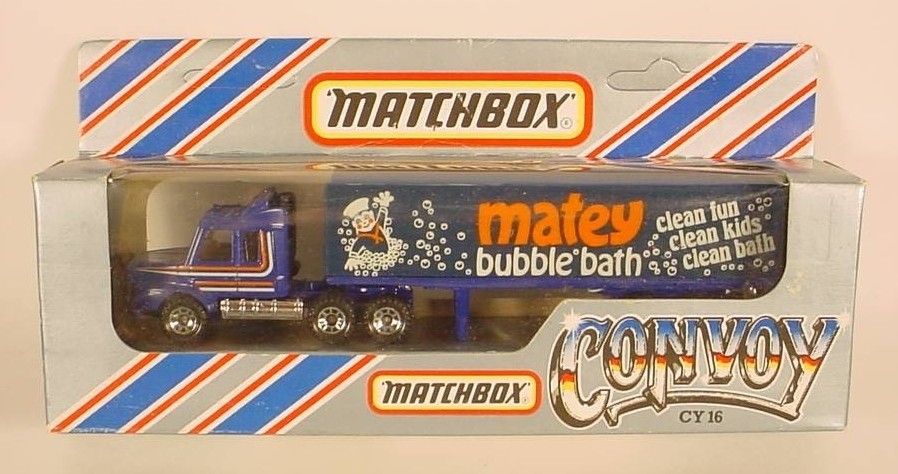 Matchbox Convoy Scania Box Truck Matey Bubble Bath CY-16-A11 Boxed