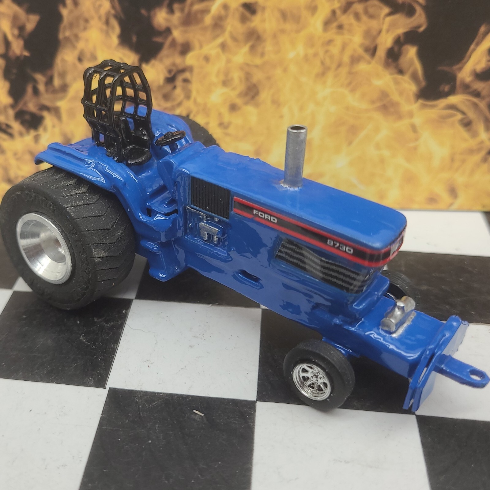 Custom Built FORD 8730 1:64 TRACTOR Pro Stock PULLER HOT ROD PULLING pull ERTL