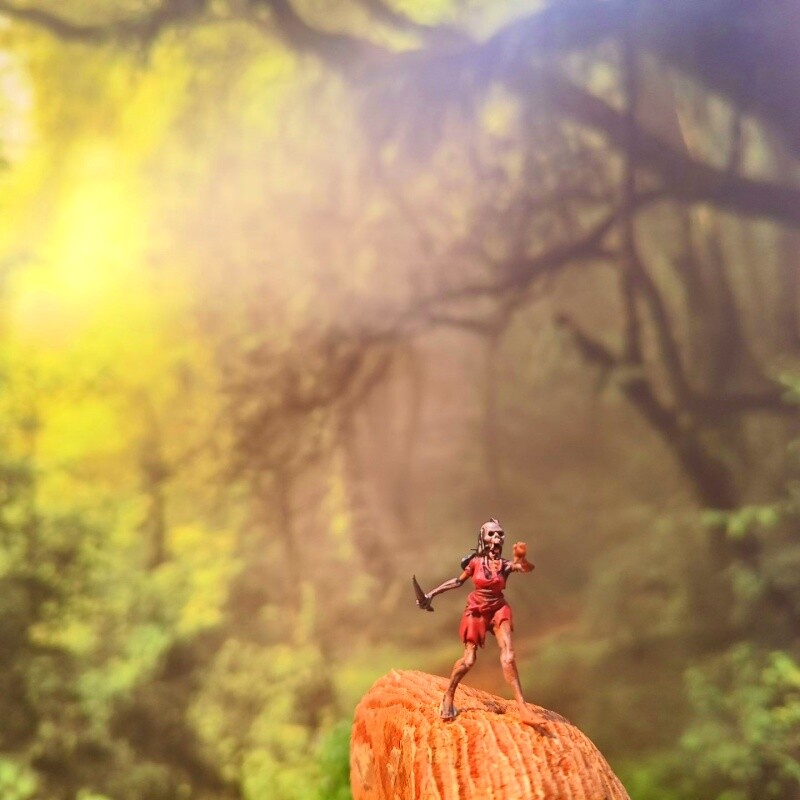 1/64 Zombie Series Mini Figure Spine-Chilling Halloween Horror Hand-Painted