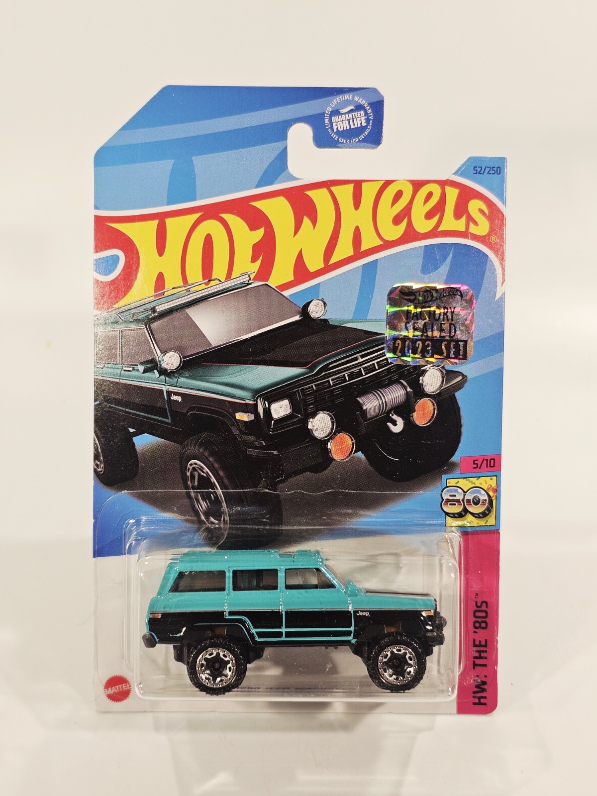 2023 Hot Wheels Kroger Exclusive 1988 Jeep Wagoneer Factory Sealed Sticker Teal