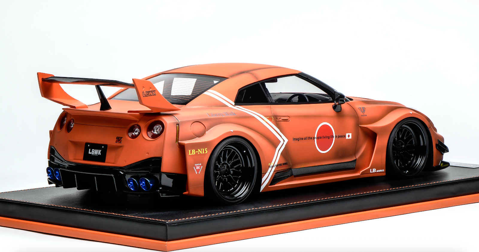 1/12 scale IVY model of the Nissan R35 GT-RR orange Liberty walk Leather 20 pcs