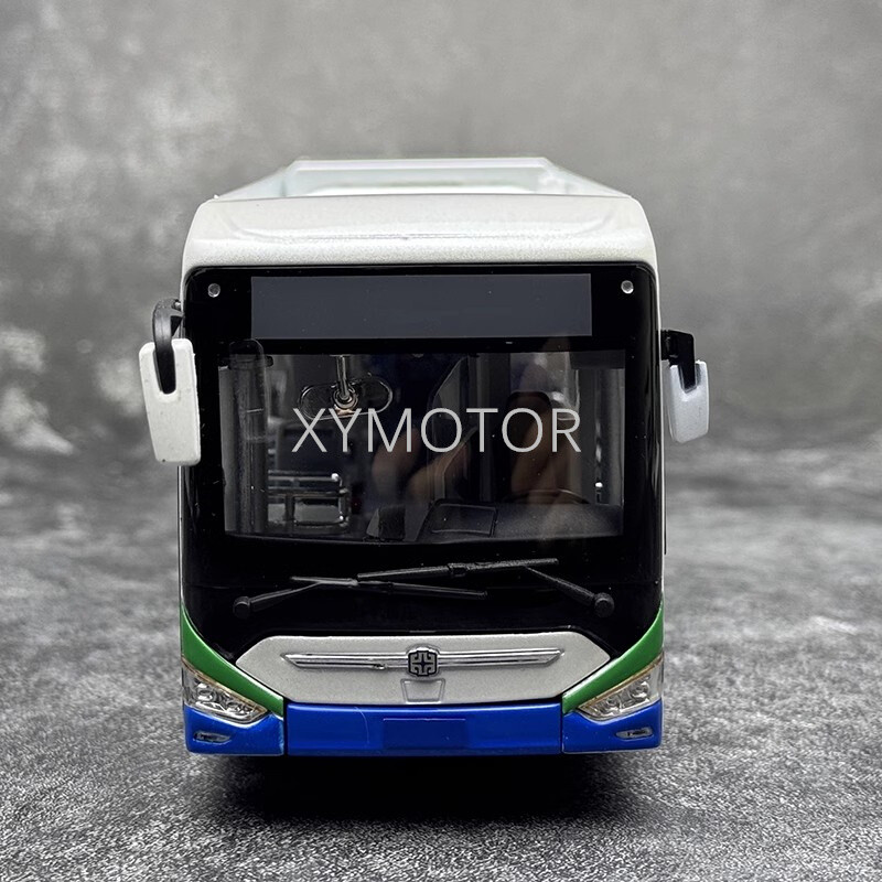 1:42 Zhongtong City Bus N12 LCK6126EVGRA1 electric Qingdao Bus Diecast Car Model