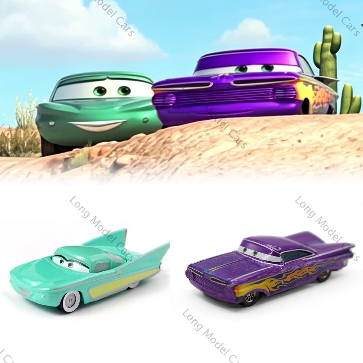 Disney Pixar Cars Movie – Radiator Springs – Ramone Flo Sarge Alloy Model Gifts