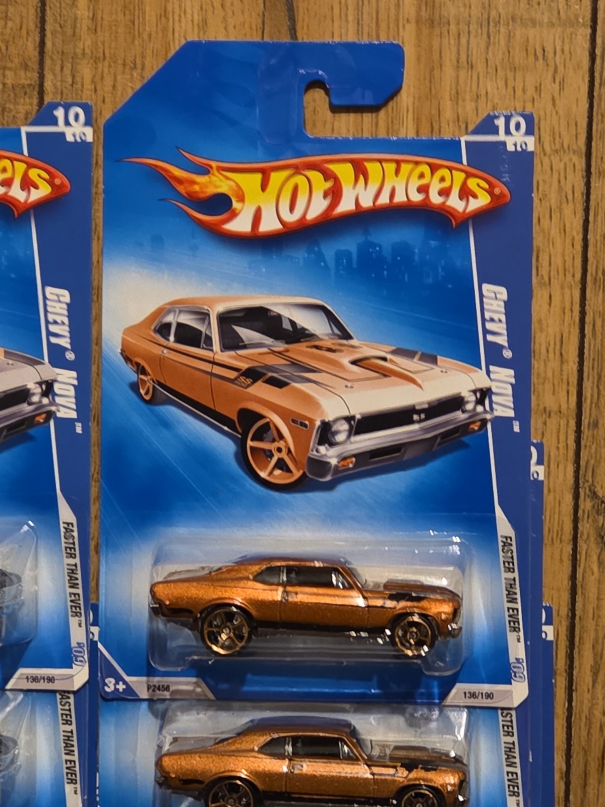 2009 Hot Wheels Lot Of 10 Chevy Nova Faster Than Ever Black & Copper