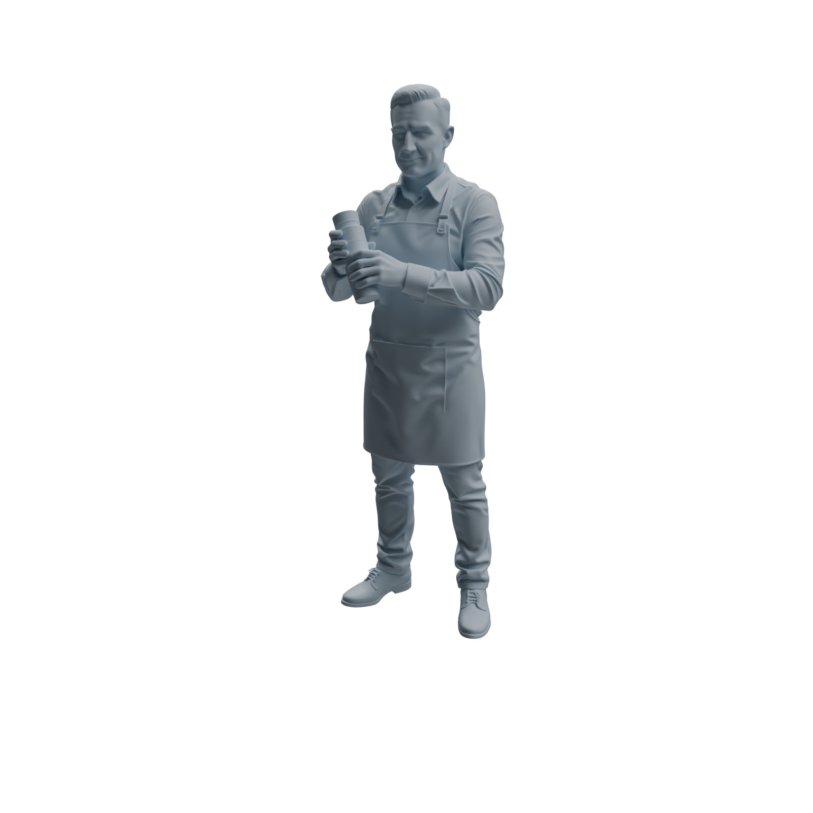 MRY-SFW 1/64/87 Bar Bartender Man Character Modern HO N Scale Miniatures Diorama