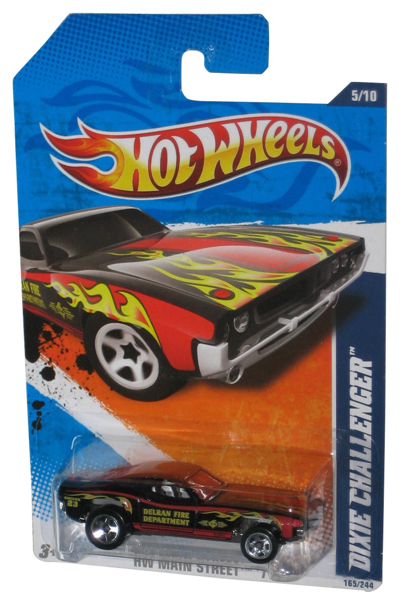 Hot Wheels HW Main Street ’11 Black Dixie Challenger Toy Car 165/244