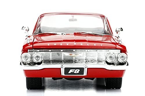 Diecast Car 1:24 Scale Red Opening Doors Hood Trunk Movie Decoration Impala