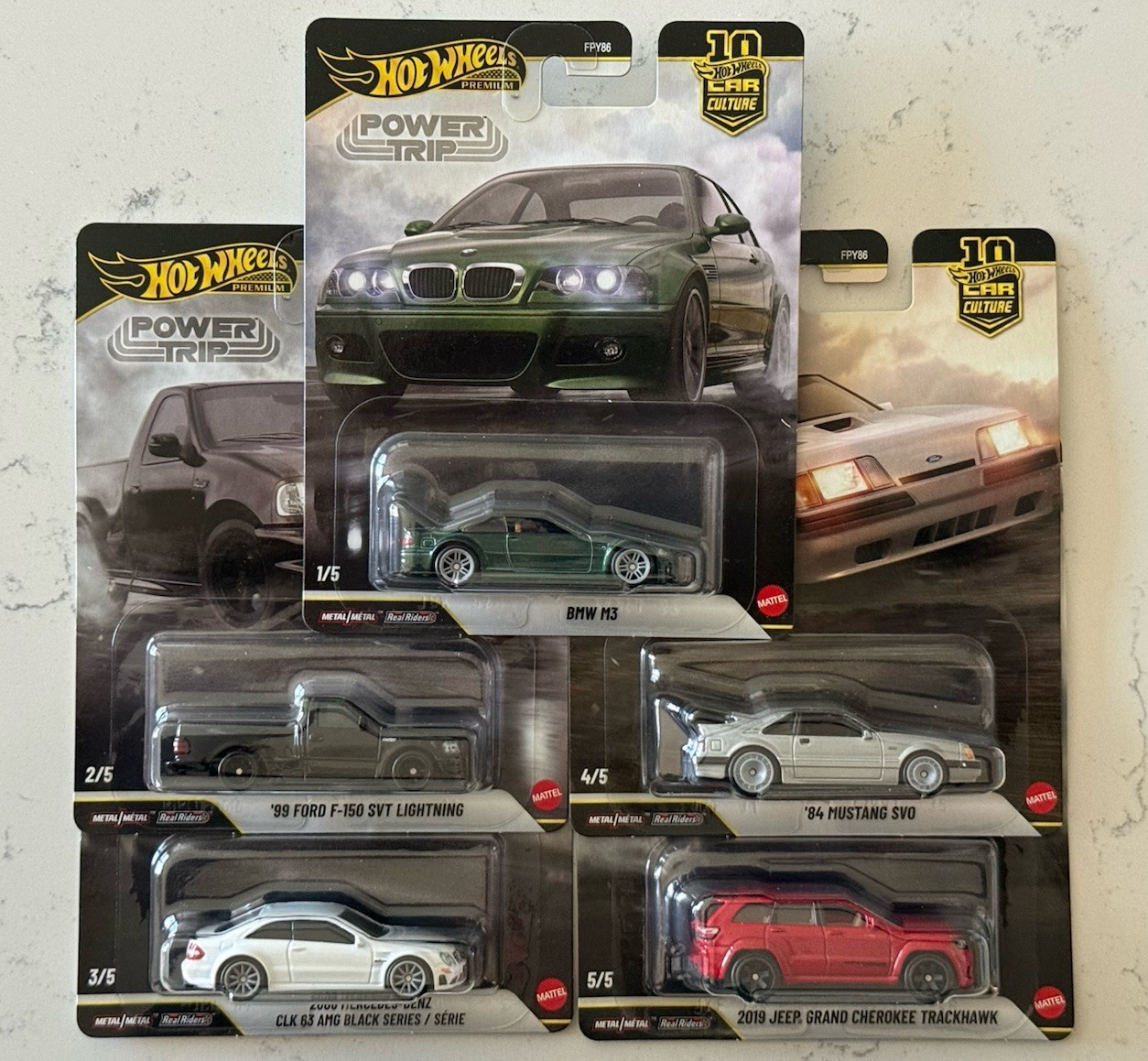 Hot Wheels Premium Car Culture Power Trip 2026-R Set of 5 (In-Hand) New FPY86