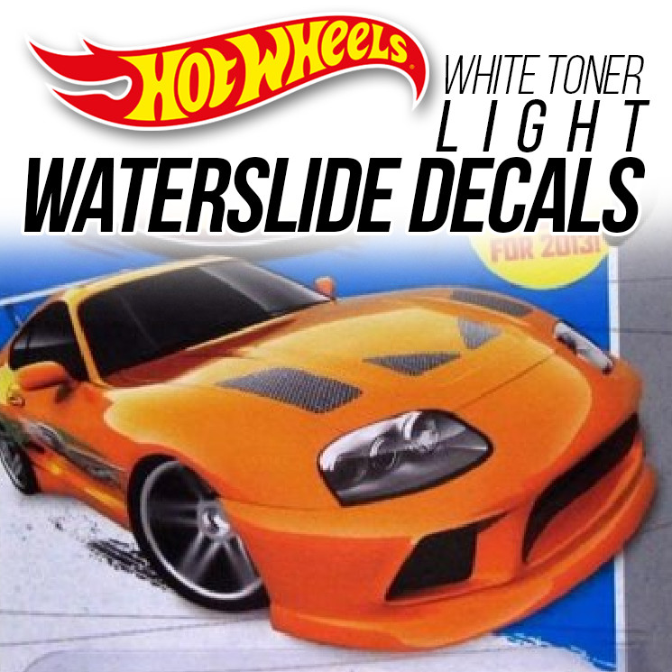 1/64 Scale TOYOTA SUPRA MK4 Head Tail Light WaterSlide Decal Custom Hot Wheelz