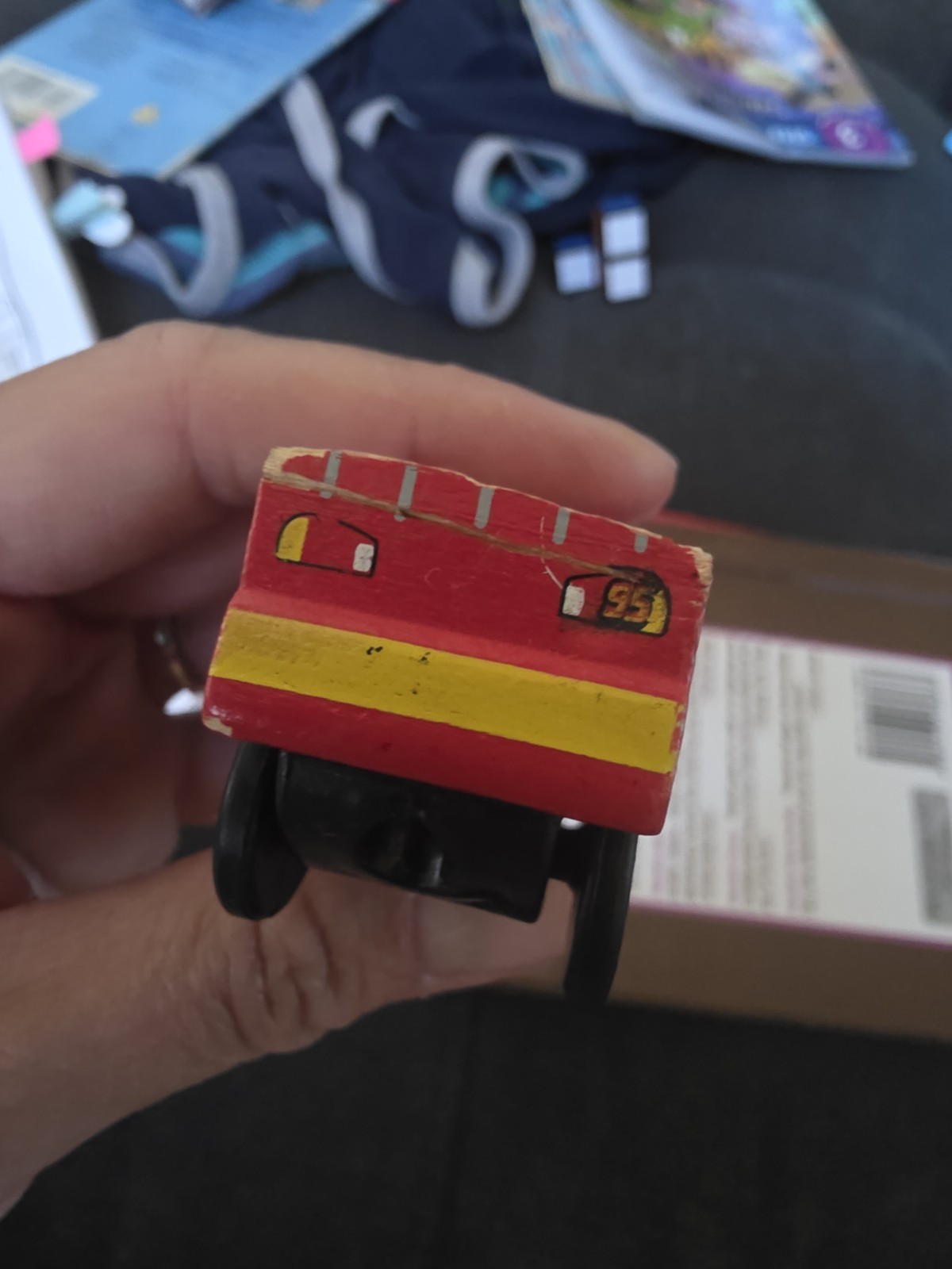 Disney Pixar Cars Kid Kraft Lightning McQueen and sheriff Wooden