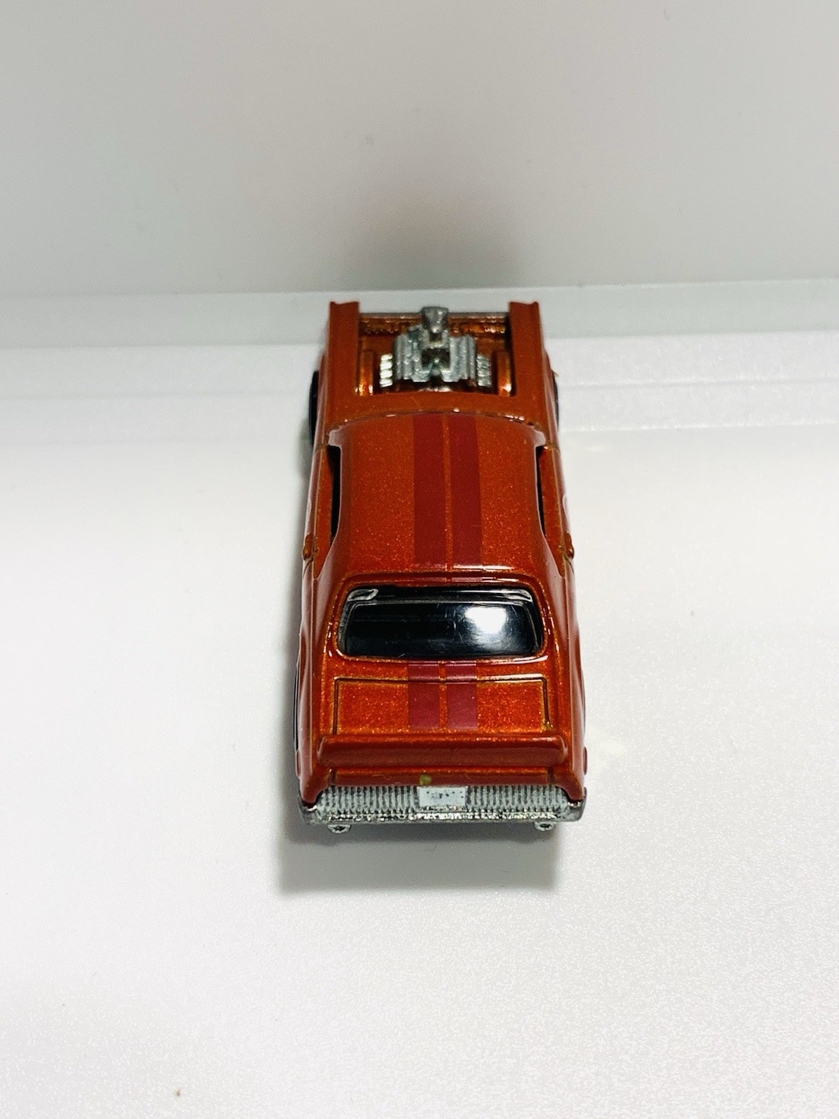 Hot wheels Redish/Orange 2007 CUSTOM COUGAR Black interior Gold Rims