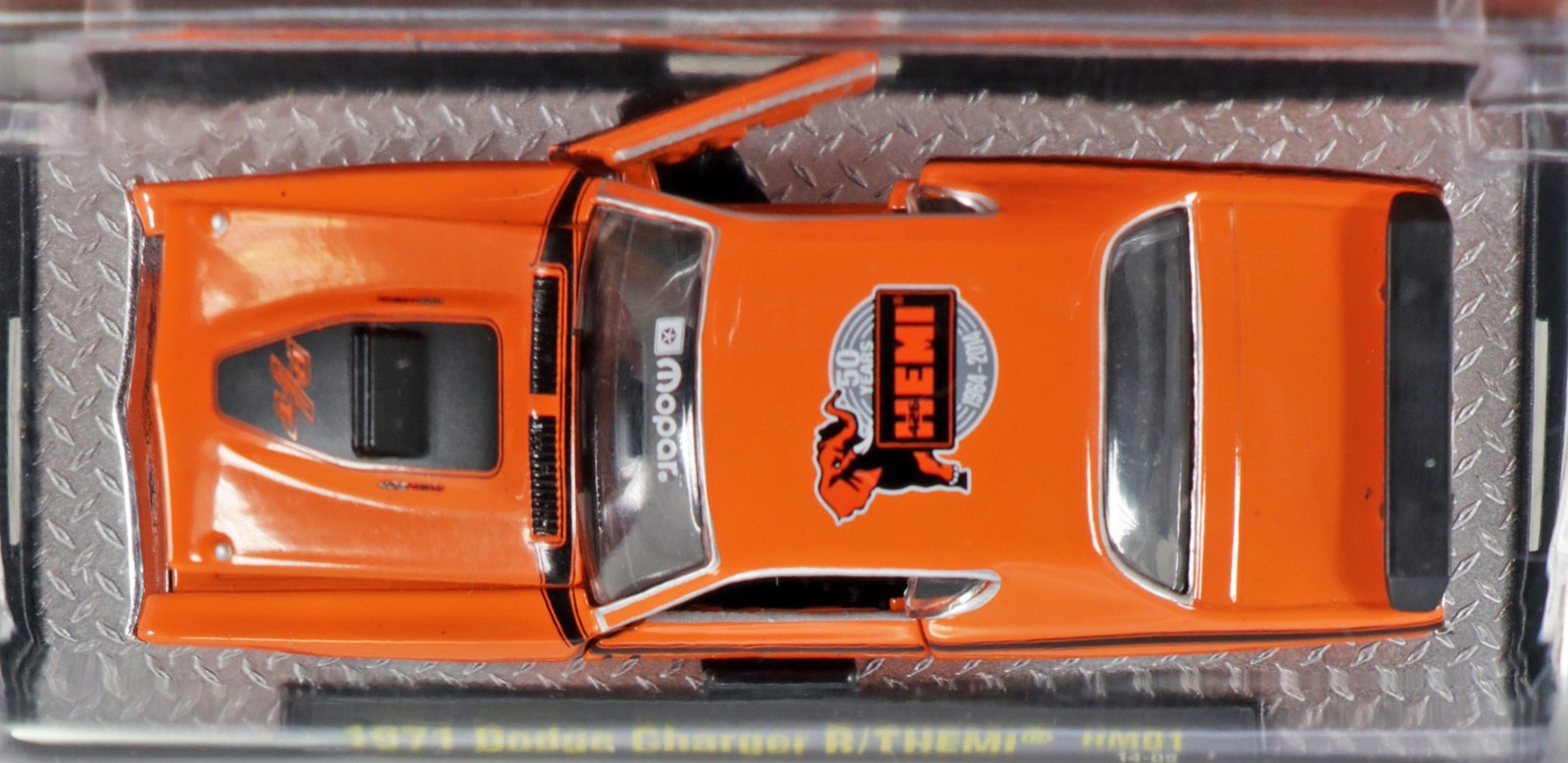 M2 Machines 1971 Dodge Charger R/T Hemi 50 Years – 31600 14-09 NRFP Orange