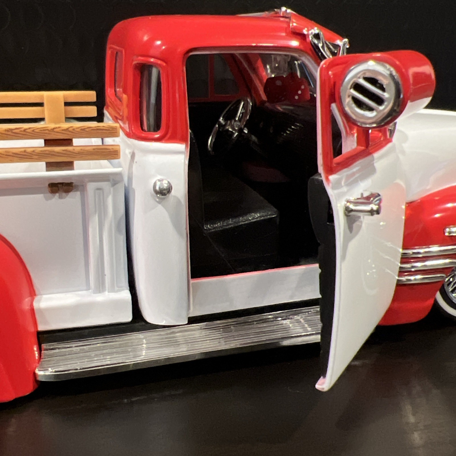 OG Chevy Street Low 1951 Chevrolet Pickup Truck Lowrider Diecast Car 1:24 Nice!