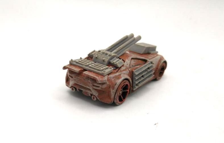 Custom Mad Max Zombie War Wasteland Road Warrior Truck 1/64 Hot Wheels Vehicle