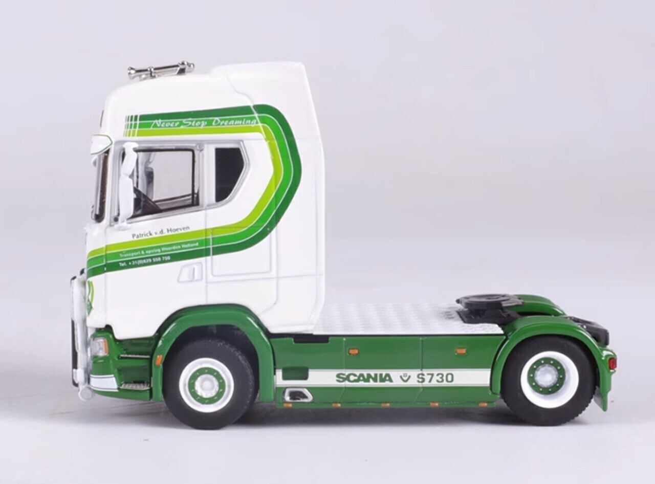 GB GCD 1:64 Green Scania S730 Tractor Unit Truck Model Diecast Collect Car
