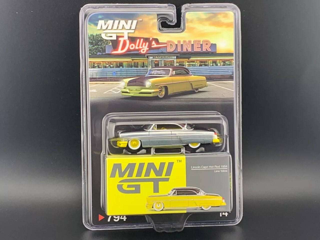 1/64 Mini GT 1954 Lincoln Capri Hot Rod Silver Diecast Model Car MGT00794 CHASE