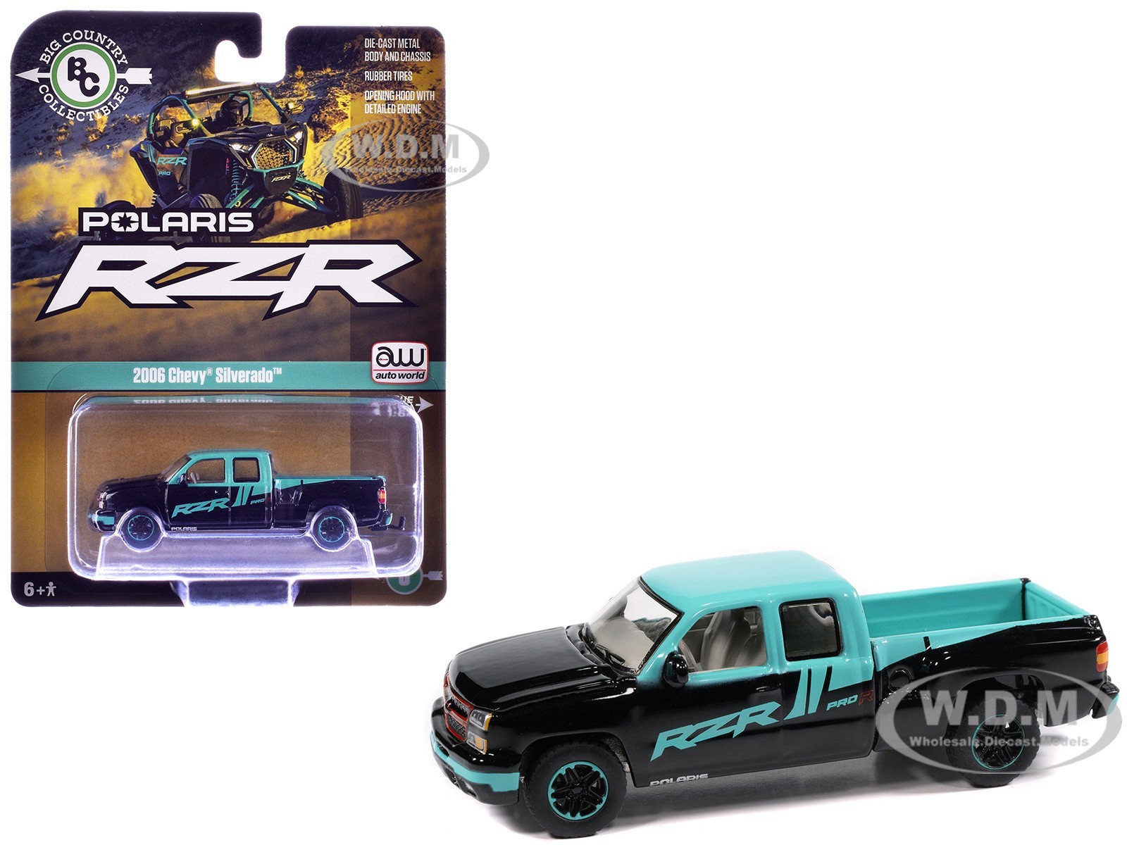 2006 CHEVROLET SILVERADO PICKUP “POLARIS” 1/64 BY AUTO WORLD AWBC003-AWSP203