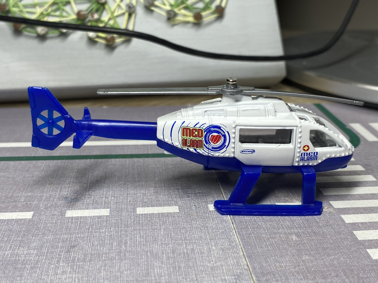 Matchbox 3 X 2001 Rescue Helicopter, News Chopper, Police, Fire Mb.541,