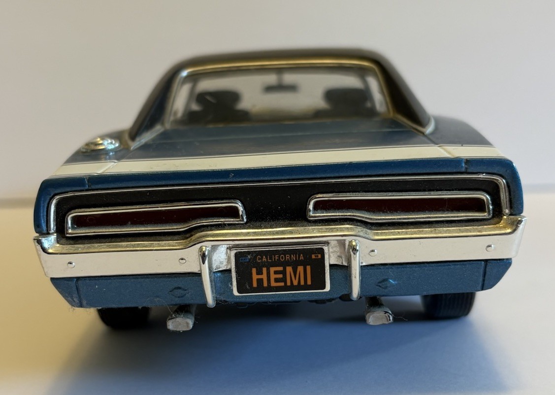 Mattel Hot Wheels 1969 Dodge Charger R/T Blue/Black 1:18 Diecast Car